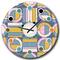 Designart 'Retro Circular Design I Mid-Century Modern Wall Clock